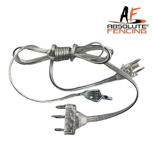 AF FIE Foil Bodycord: Dura-Clear 2-prong